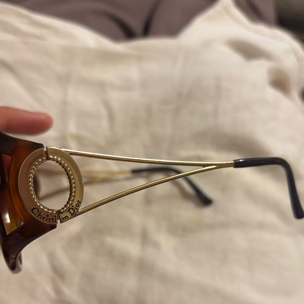 Christian Dior Vintage Oversized Women's Sunglasses - Brown Lenses - Picture 2 of 8